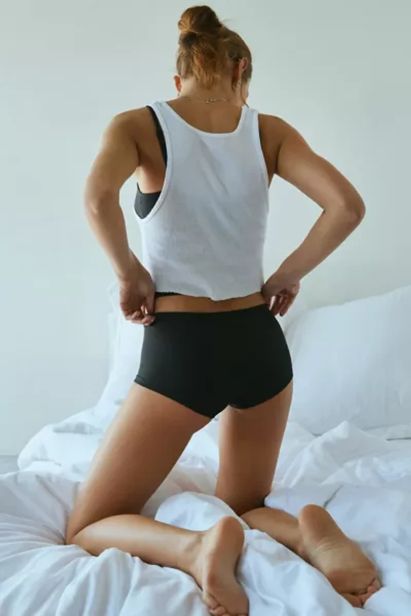 Out From Under Ribbed Seamless Boyshort Undie