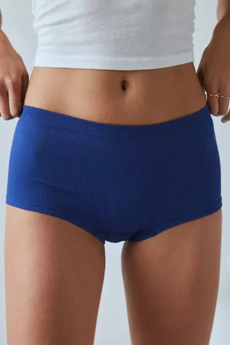 Out From Under Ribbed Seamless Boyshort Undie