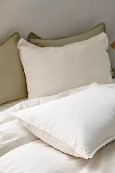 Breezy Cotton Percale Tassel Sham Set