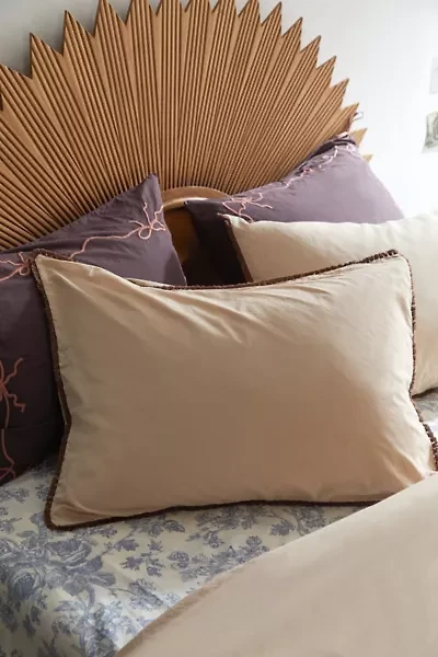 Breezy Cotton Percale Tassel Sham Set