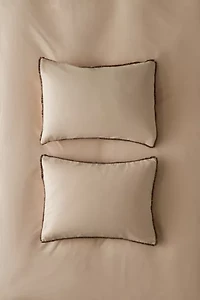 Breezy Cotton Percale Tassel Sham Set