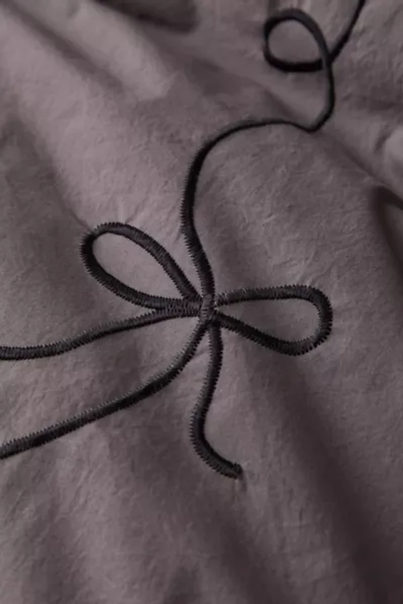 Lacey Bows Embroidered Duvet Cover