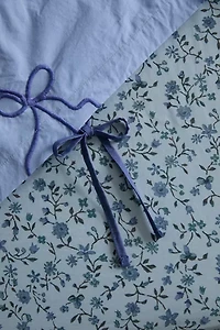 Lacey Bows Femme Embroidered Duvet Cover