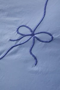 Lacey Bows Femme Embroidered Duvet Cover