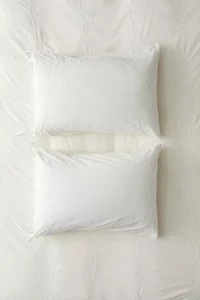Lacey Bows Embroidered Sham Set