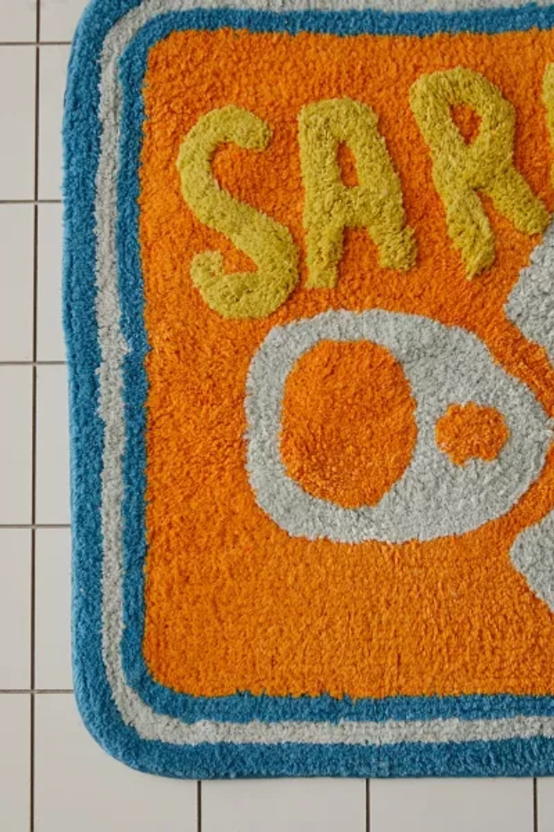 Sardine Tin Plush Tufted Bath Mat