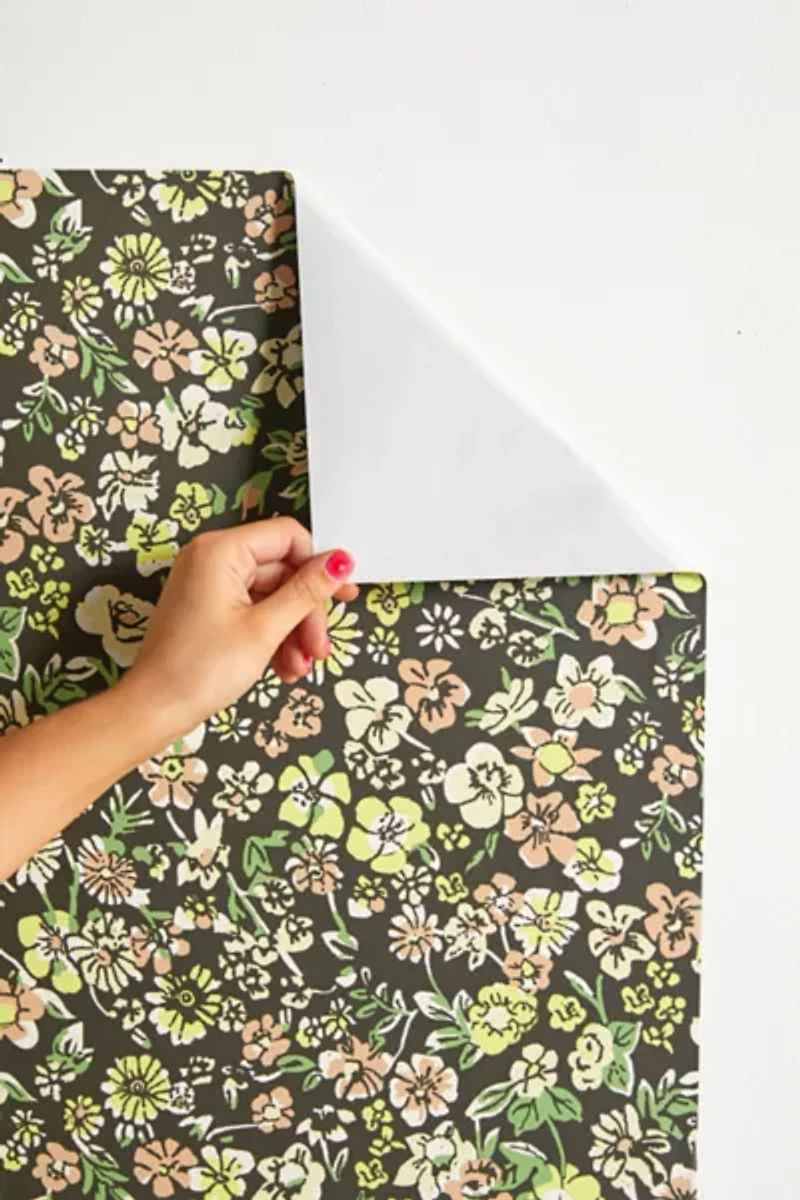 UO Home Abigail Floral Removable Wallpaper