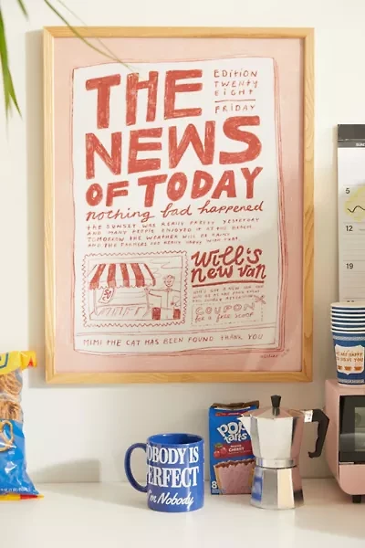 PSTR Studio Anouk The News Of Today Frameless Art Print