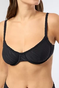 Onia Marilyn Ruffled Underwire Bikini Top