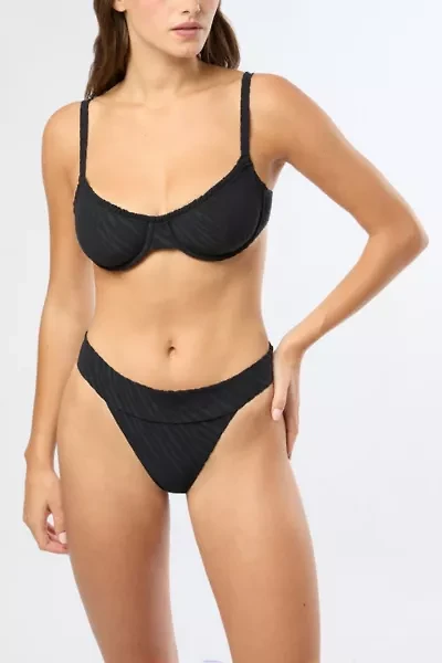 Onia Marilyn Ruffled Underwire Bikini Top