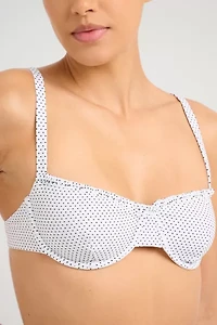 Onia Marilyn Ruffled Underwire Bikini Top