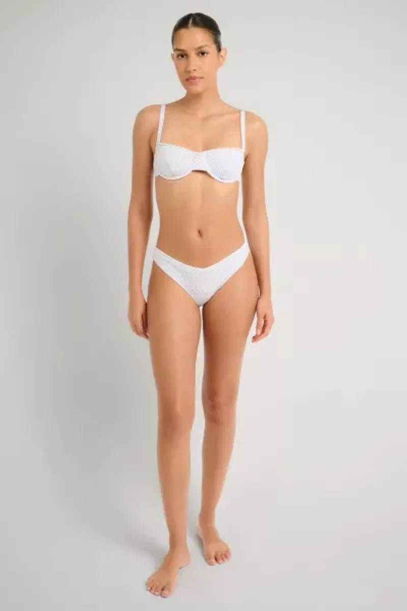Onia Marilyn Ruffled Underwire Bikini Top