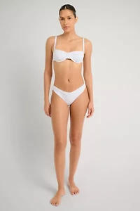 Onia Marilyn Ruffled Underwire Bikini Top