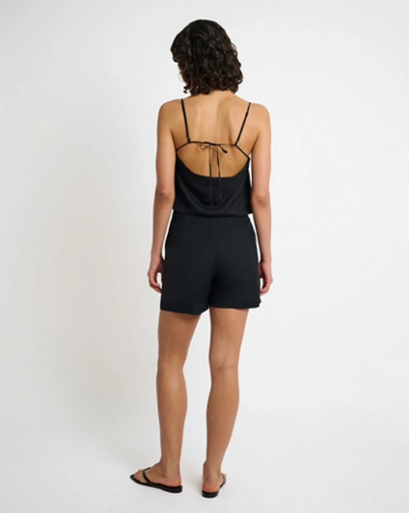Onia Air Linen Square Neck Tank