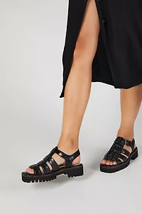 Intentionally Blank Haddie Leather Fisherman Sandal