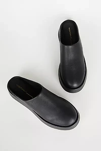 Intentionally Blank Risen Leather Platform Mule
