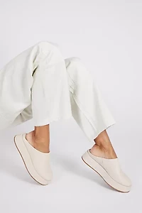 Intentionally Blank Risen Leather Platform Mule