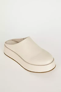 Intentionally Blank Risen Leather Platform Mule