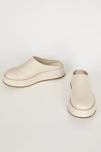 Intentionally Blank Risen Leather Platform Mule