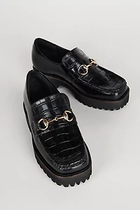 Intentionally Blank HK-2 Croc-Embossed Lug Loafer