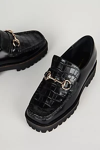 Intentionally Blank HK-2 Croc-Embossed Lug Loafer