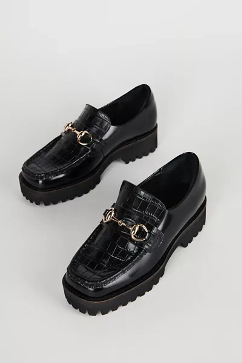Intentionally Blank HK-2 Croc-Embossed Lug Loafer