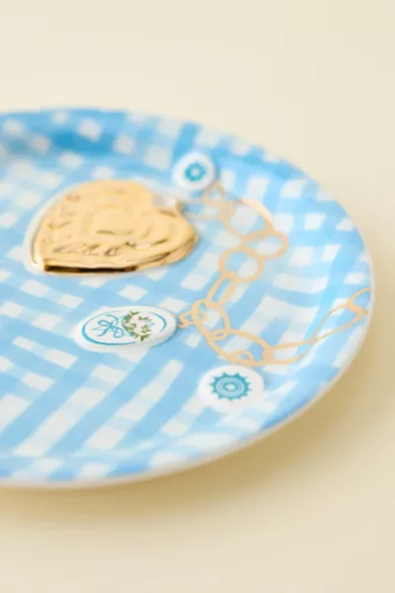 Lana Patterned Ceramic Dessert Plate