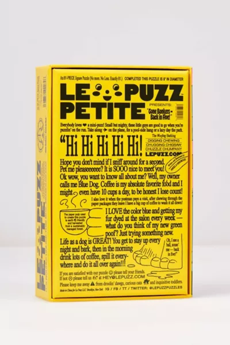 Le Puzz Gone Bonkers — Back in Five! Mini Jigsaw Puzzle