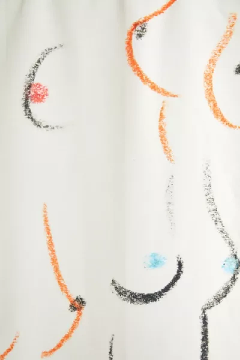 Amanda Laurel Atkins  Breasts in Cream Shower Curtain
