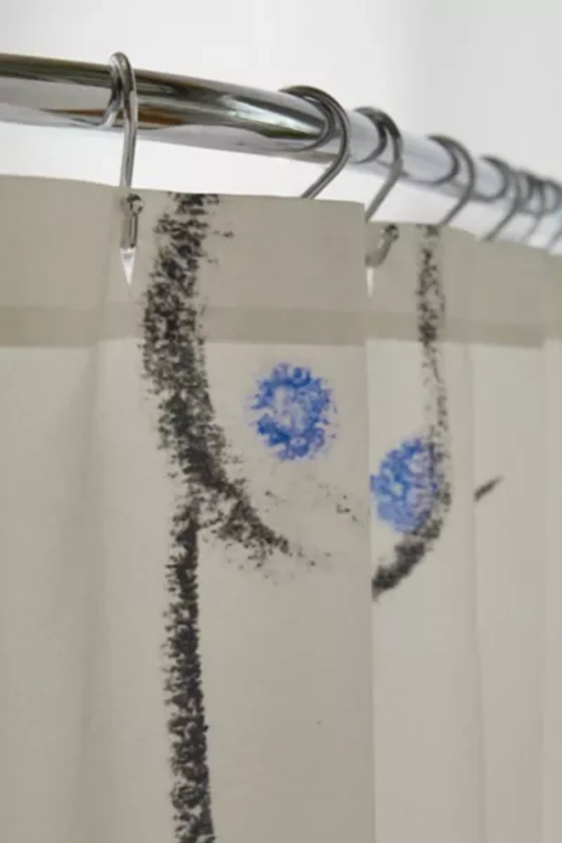 Amanda Laurel Atkins  Breasts in Cream Shower Curtain