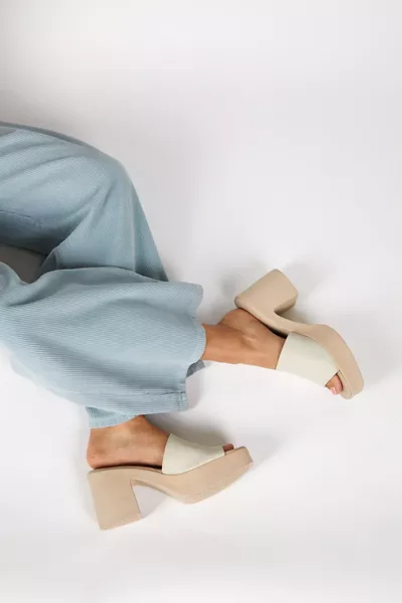 Intentionally Blank Mary Leather Mule Heel