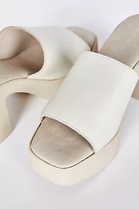 Intentionally Blank Mary Leather Mule Heel