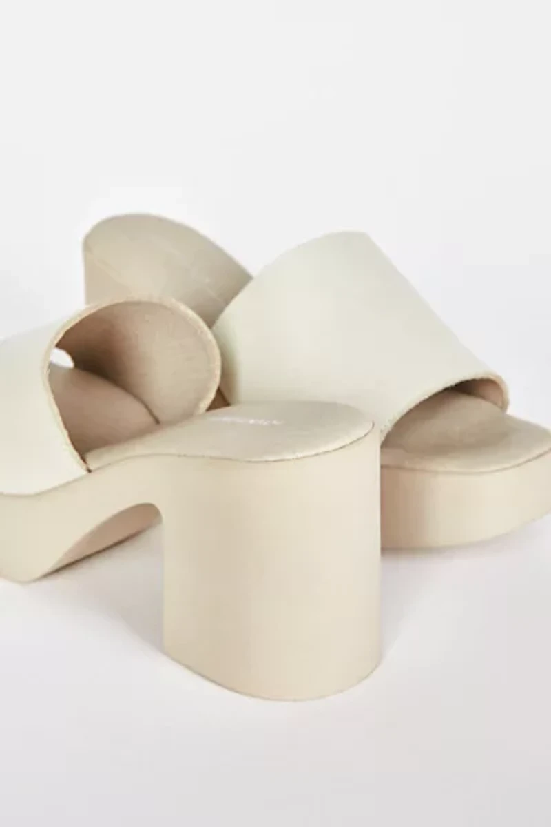 Intentionally Blank Mary Leather Mule Heel