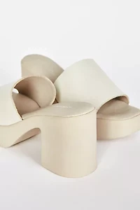 Intentionally Blank Mary Leather Mule Heel