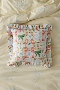 Harper Patterned Ruffle Throw Pillow