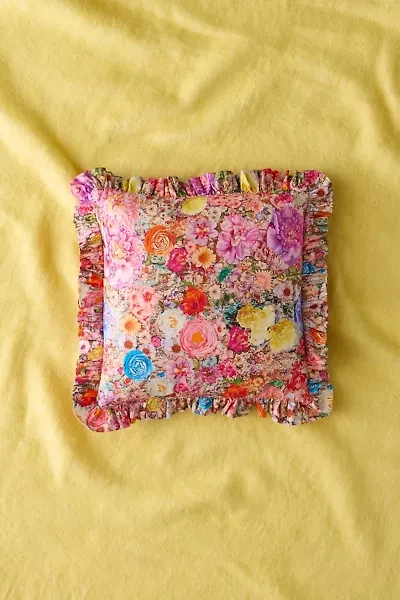 Harper Patterned Ruffle Throw Pillow