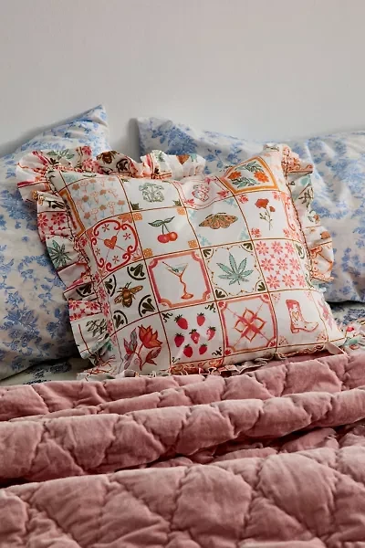 Harper Ruffle Throw Pillow