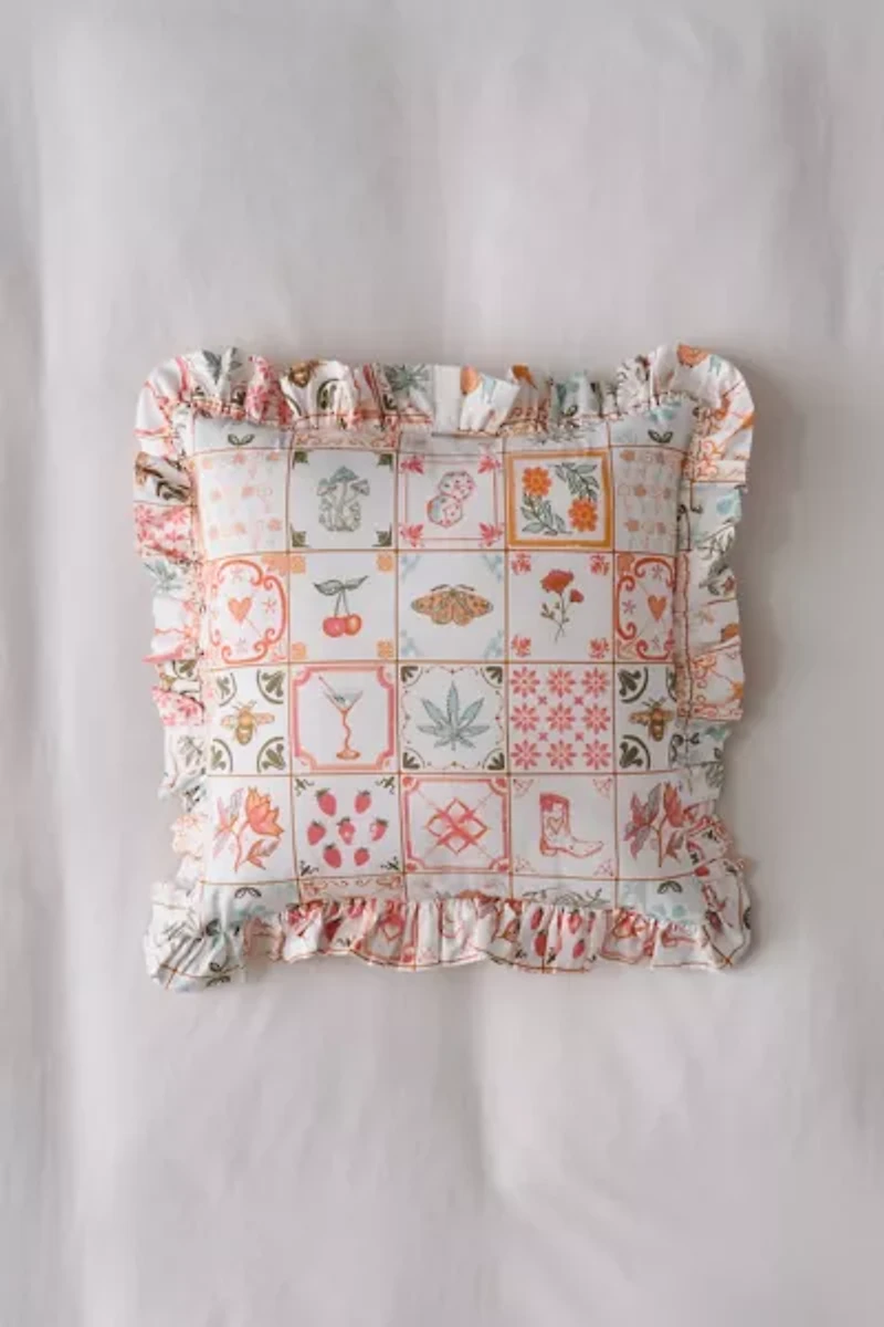 Harper Ruffle Throw Pillow