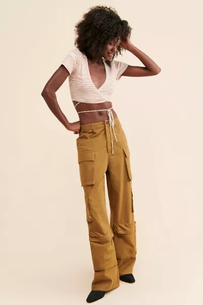 Nia Wrap Knit Top