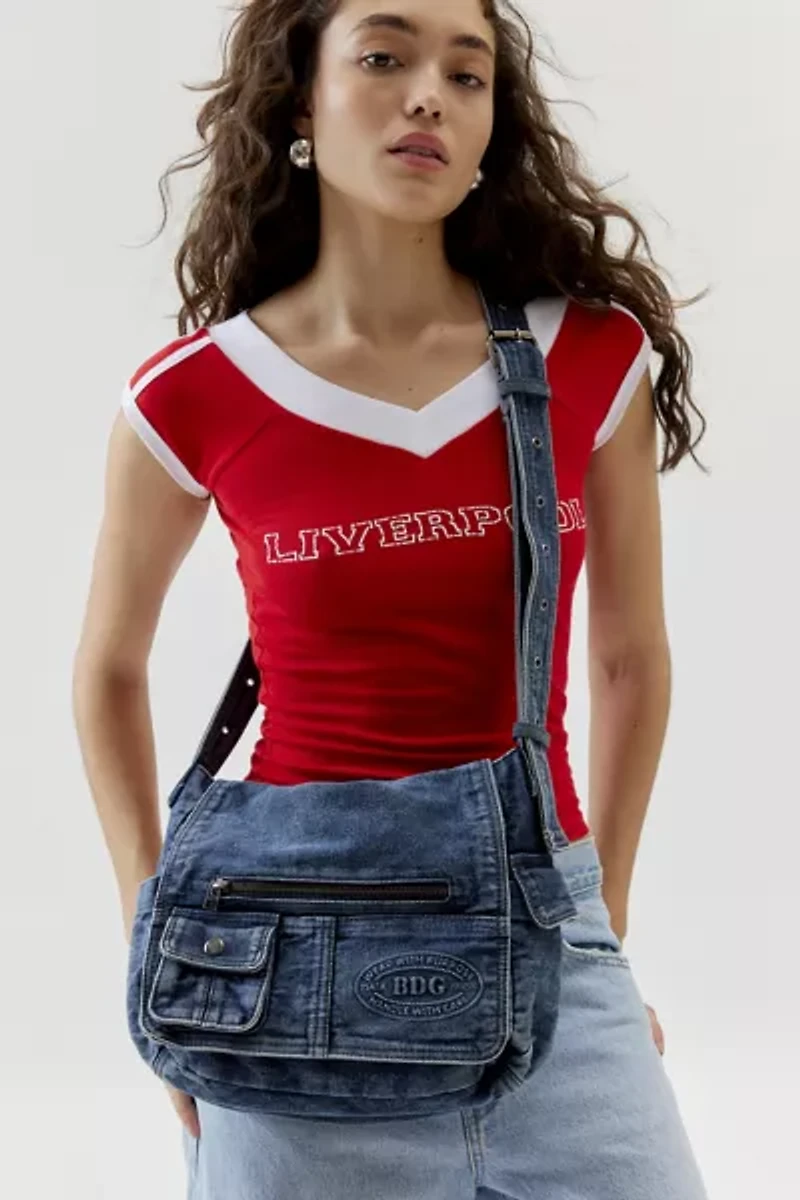 BDG Denim Messenger Bag