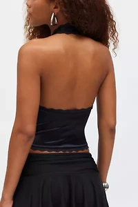 Kimchi Blue Farrah Plunge V-Neck Halter Top