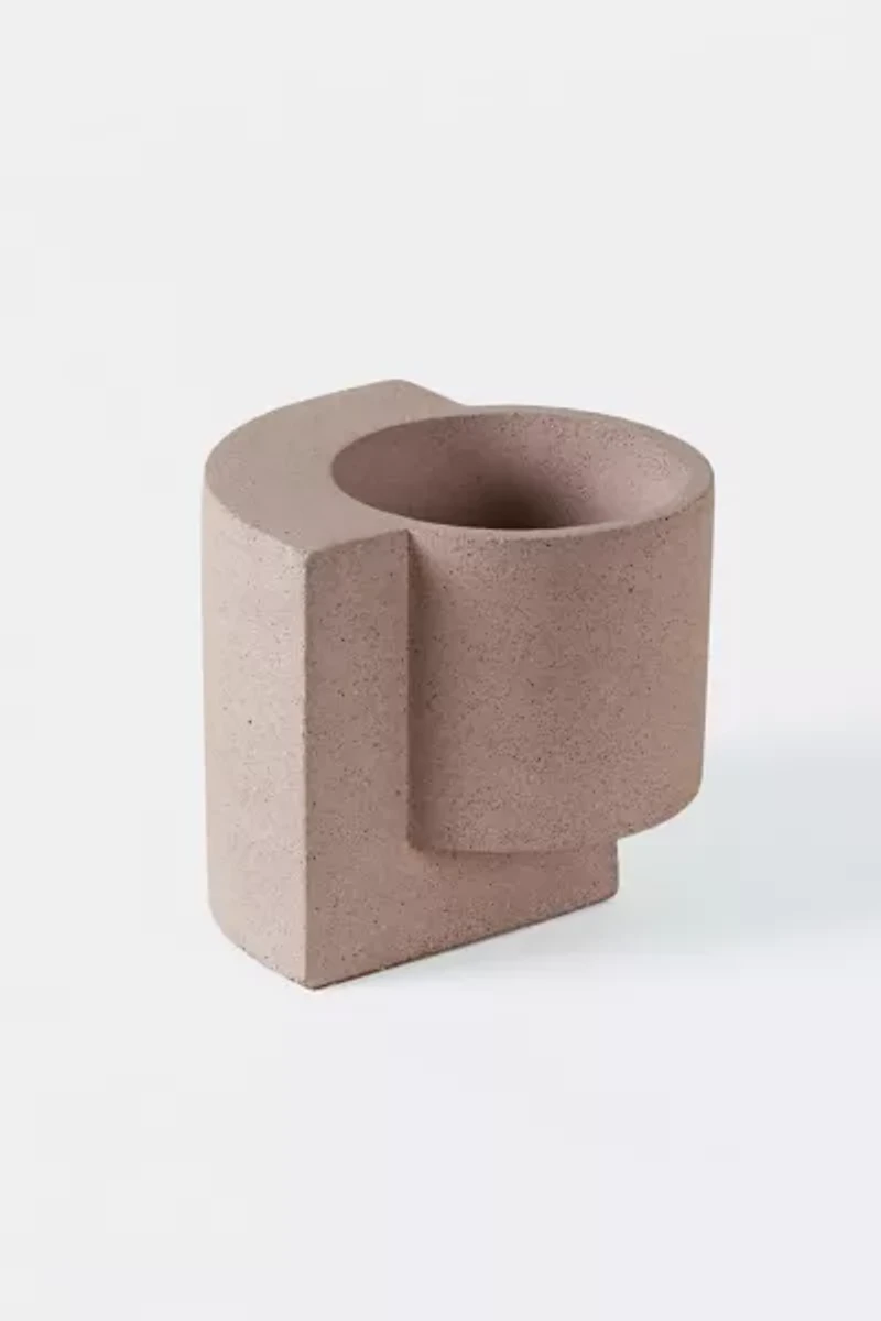 Tortuga Forma Concrete Terrazzo Planter - Set of 2