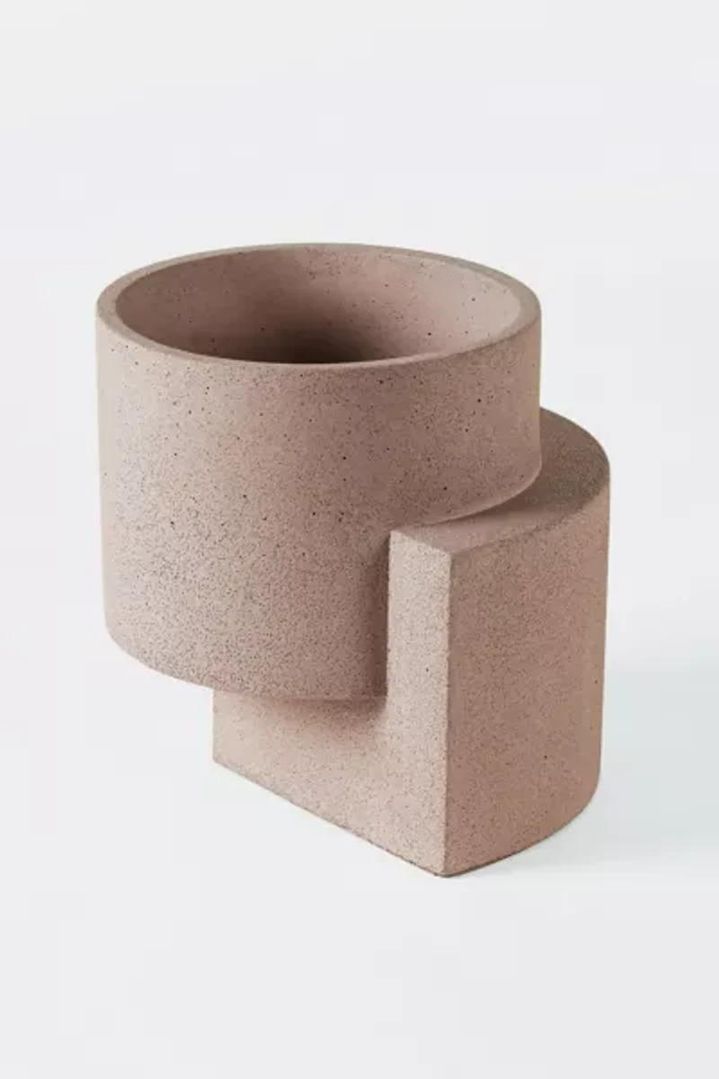 Tortuga Forma Concrete Terrazzo Planter - Set of 2