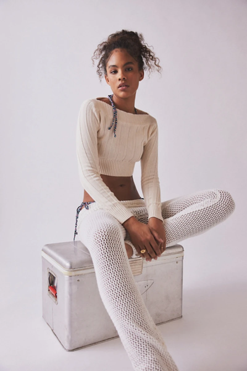 Silence + Noise Ezra Cropped Pullover Sweater
