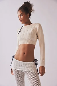 Silence + Noise Ezra Cropped Pullover Sweater