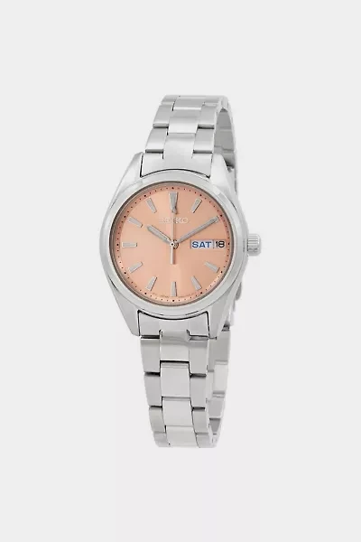 Seiko Quartz Analog Peach Dial Small Face Watch