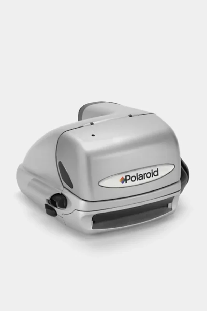 Vintage Polaroid Silver and Black Express Vintage 600 Instant Camera Refurbished by Retrospekt