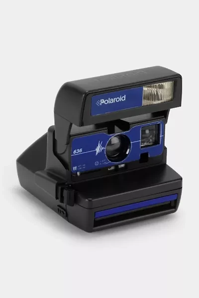 Vintage Polaroid 636 Blue Vintage 600 Instant Camera Refurbished by Retrospekt