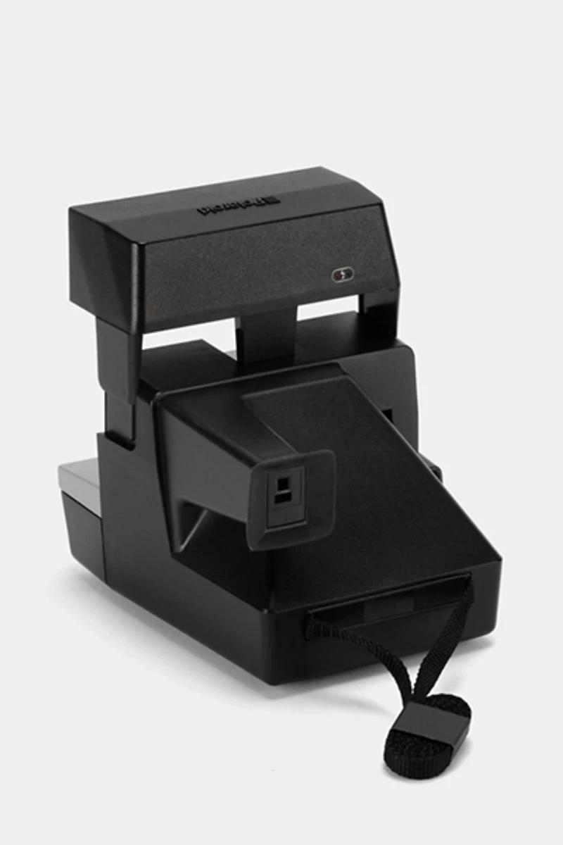 Polaroid Silver LMS Blue SE Vintage 600 Instant Camera Refurbished by Retrospekt