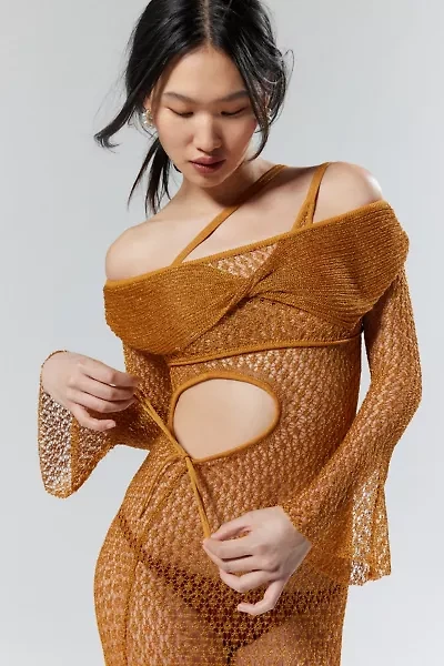 House Of Sunny The Solar Sheer Knit Shrug Sweater